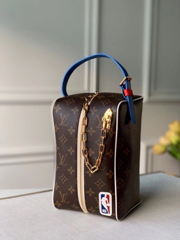 NBA Capsule , brown monogram canvas with gold hardware