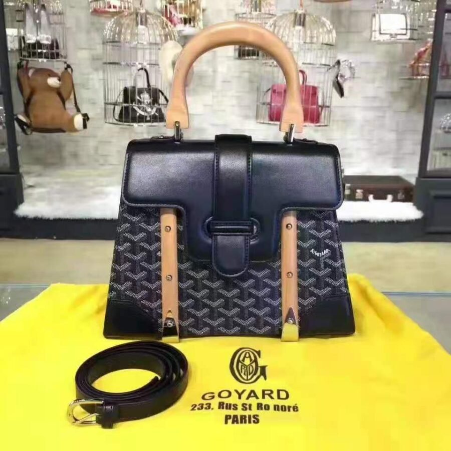 Saigon MM , black leather with silver hardware